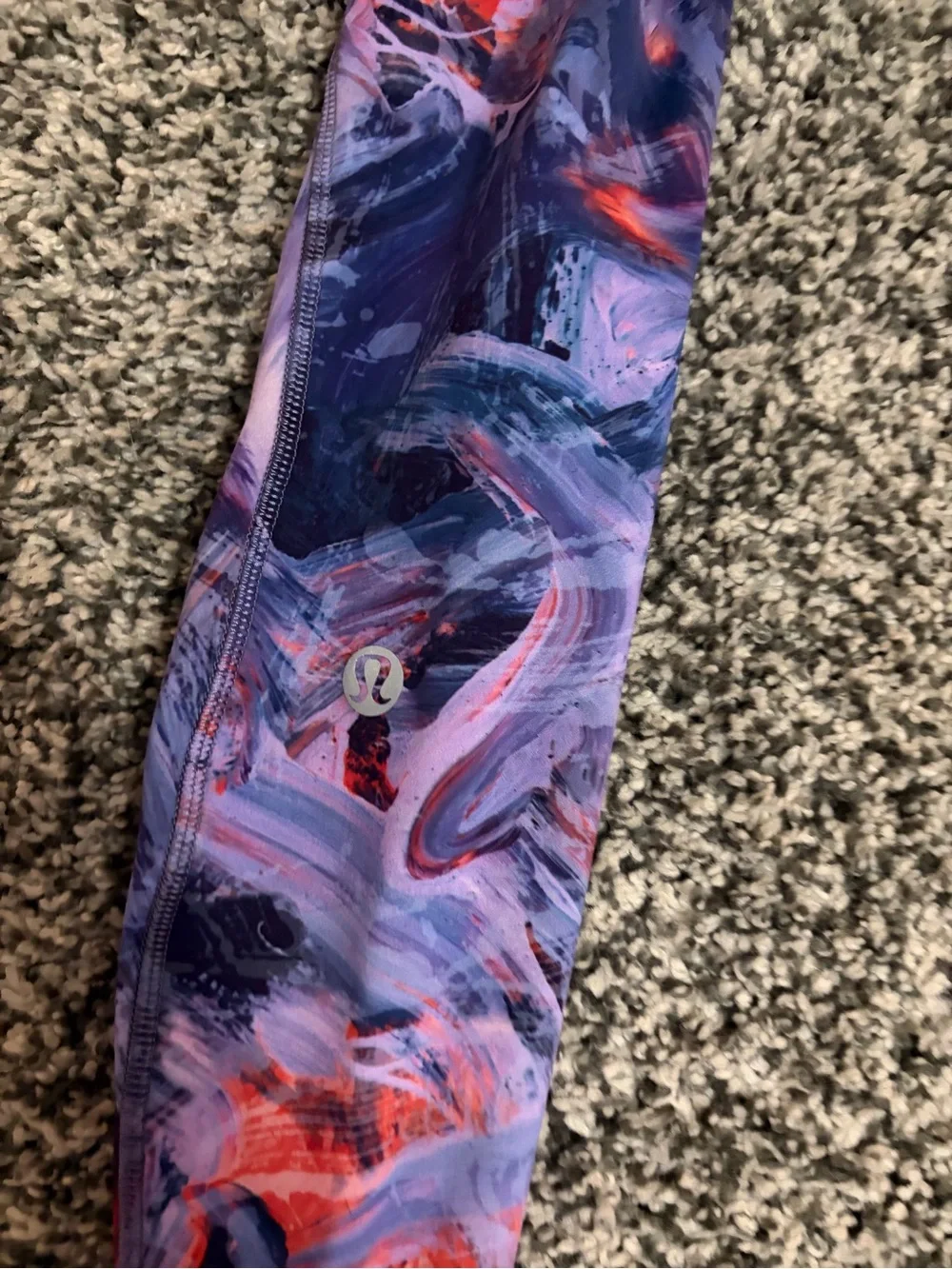Abstract lululemon Purple Pink Blue Active Leggings